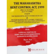 Hind Law House's The Maharashtra Rent Control Act, 1999 & Rules, 2017 Bare Act 2023 | JMFC